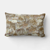 Elegant Floral Roos Petal Pattern Kussen (Achterkant)