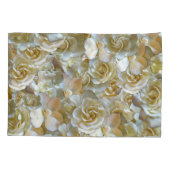 Elegant Floral Roos Petal Pattern Kussensloop (Achterkant-Links)