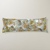Elegant Floral Roos Petal Pattern Lichaamskussen (Achterkant)