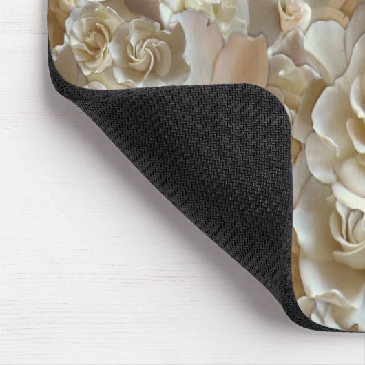 Elegant Floral Roos Petal Pattern Muismat (Hoek)