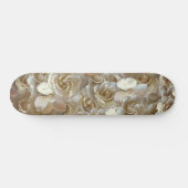 Elegant Floral Roos Petal Pattern Persoonlijk Skateboard (Horizontaal)