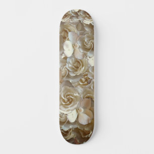 Elegant Floral Roos Petal Pattern Persoonlijk Skateboard