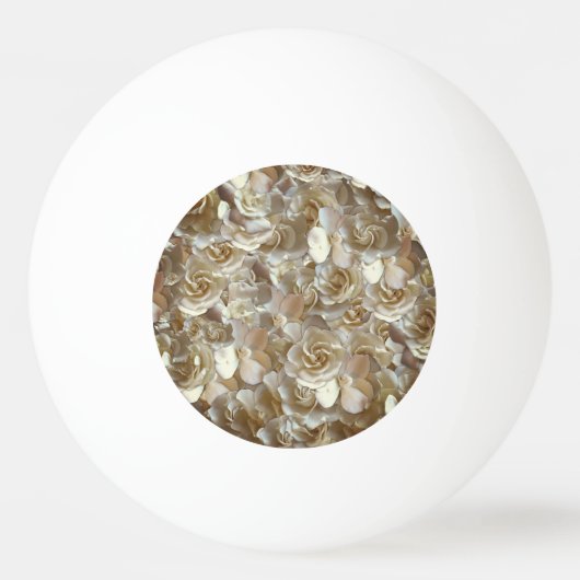 Elegant Floral Roos Petal Pattern Pingpongbal (Voorkant)