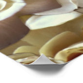 Elegant Floral Roos Petal Pattern Poster (Hoek)