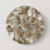 Elegant Floral Roos Petal Pattern Ronde Button 7,6 Cm (Voorkant)