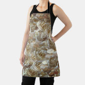 Elegant Floral Roos Petal Pattern Schort (Insitu)