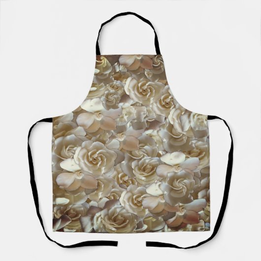 Elegant Floral Roos Petal Pattern Schort (Voorkant)