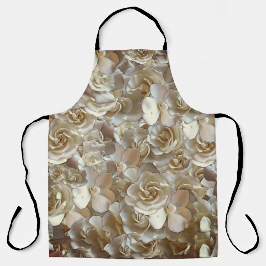 Elegant Floral Roos Petal Pattern Schort (Voorkant)