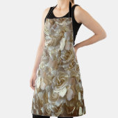 Elegant Floral Roos Petal Pattern Schort (Insitu)