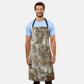 Elegant Floral Roos Petal Pattern Schort (Gedragen)