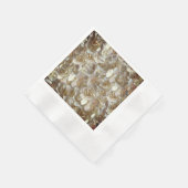 Elegant Floral Roos Petal Pattern Servet (Hoek)