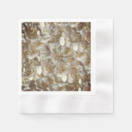 Elegant Floral Roos Petal Pattern Servet (Voorkant)