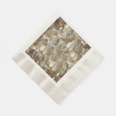 Elegant Floral Roos Petal Pattern Servet (Hoek)