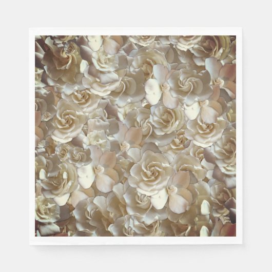 Elegant Floral Roos Petal Pattern Servet (Voorkant)