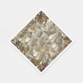 Elegant Floral Roos Petal Pattern Servet (Hoek)