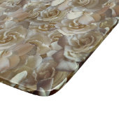 Elegant Floral Roos Petal Pattern Snijplank (Hoek)