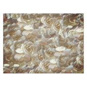 Elegant Floral Roos Petal Pattern Tafelkleed (Voorkant (Horizontaal))
