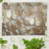 Elegant Floral Roos Petal Pattern Theedoek (Gevouwen)