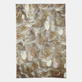 Elegant Floral Roos Petal Pattern Theedoek (Verticaal)