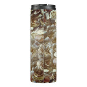 Elegant Floral Roos Petal Pattern Thermosbeker (Achterkant)