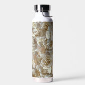 Elegant Floral Roos Petal Pattern Waterfles (Links)