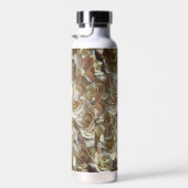 Elegant Floral Roos Petal Pattern Waterfles (Rechts)