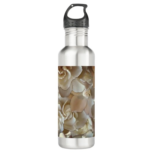 Elegant Floral Roos Petal Pattern Waterfles (Voorkant)