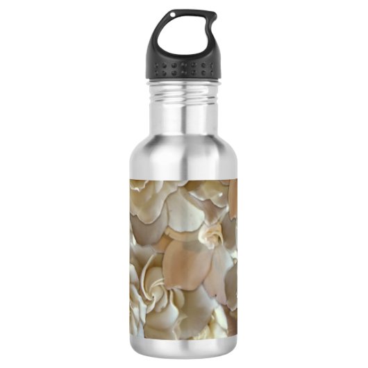 Elegant Floral Roos Petal Pattern Waterfles (Voorkant)