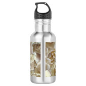 Elegant Floral Roos Petal Pattern Waterfles (Achterkant)