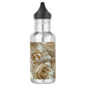 Elegant Floral Roos Petal Pattern Waterfles (Links)