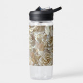 Elegant Floral Roos Petal Pattern Waterfles (Links)