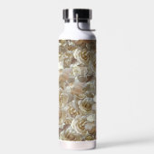 Elegant Floral Roos Petal Pattern Waterfles (Links)