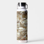 Elegant Floral Roos Petal Pattern Waterfles (Achterkant)
