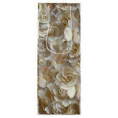 Elegant Floral Roos Petal Pattern Wijn Cadeautas (Voorkant)