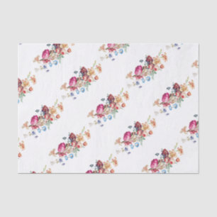 Elegant Floral Roos Tissuepapier