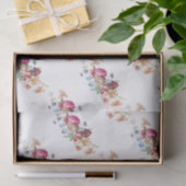 Elegant Floral Roos Tissuepapier (Geschenk)