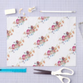 Elegant Floral Roos Tissuepapier (Craft)