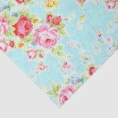 Elegant  Floral Roos Tissuepapier (Detail)