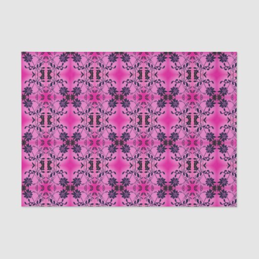 Elegant Floral-Roos Tissuepapier (Voorkant)