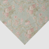 Elegant  Floral Roos Tissuepapier (Detail)