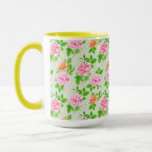 Elegant Floral Roses Green Leaves Pattern-23675 Mok (Links)