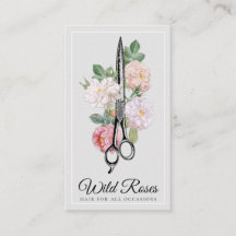 Elegant Floral Rozen Haarstylist Light Grey