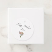 Elegant Floral Rozen Moederdag Bedankjes Labels (In situ)