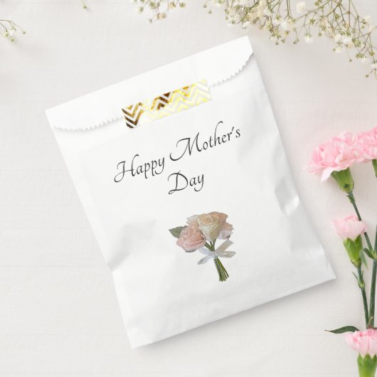 Elegant Floral Rozen Moederdag Bedankzakje (Gezegeld)