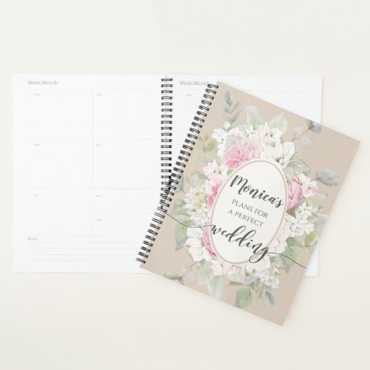 Elegant Floral Rozen & Peonies Wedding Planner (Display)