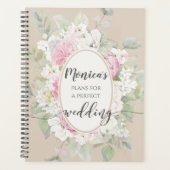 Elegant Floral Rozen & Peonies Wedding Planner (Voorkant)
