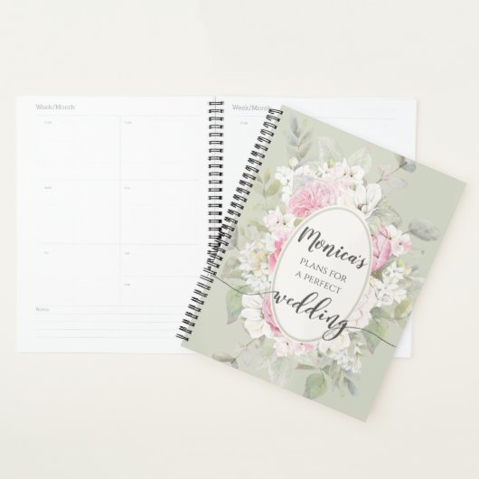 Elegant Floral Rozen & Peonies Wedding Planner (Display)