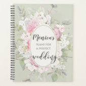 Elegant Floral Rozen & Peonies Wedding Planner (Voorkant)