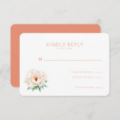Elegant Floral RSVP Card (Voorkant / Achterkant)
