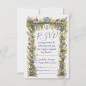 Elegant Floral RSVP Card 5x3.5 - Hand-Drawn Art (Voorkant)
